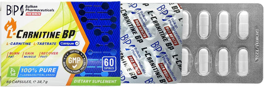BP PRO HEALTH L-Karnitin Kapsül - 1000 mg Carnipure® L-Karnitin-L-Tartrat - 60 Kapsül