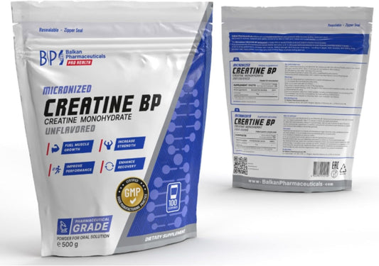 BP PRO HEALTH Mikronize Kreatin aromasız - 5 g'lık 100 porsiyon - 500 g toz