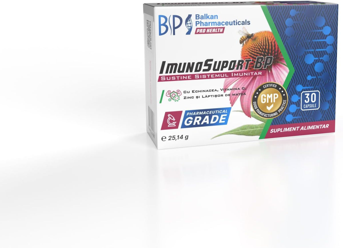 BP PRO HEALTH ImmunoSupport BP - Echinacea, Vitamin C, Zinc and Royal Jelly - 30 capsules