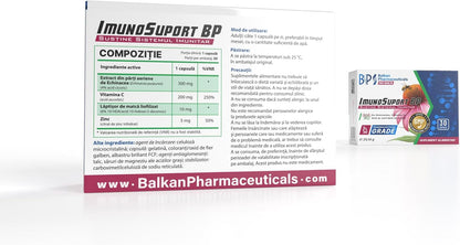 BP PRO HEALTH ImmunoSupport BP - Echinacea, Vitamin C, Zinc and Royal Jelly - 30 capsules