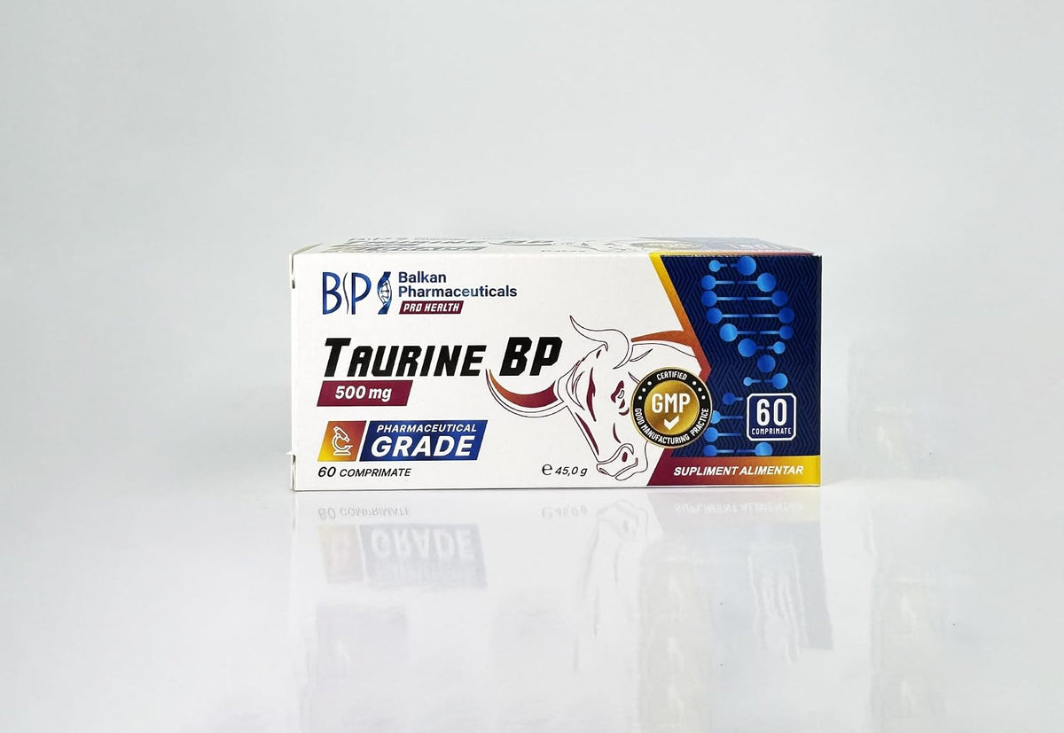 BP PRO HEALTH Taurine BP - 500 mg taurine per tablet - 60 tablets