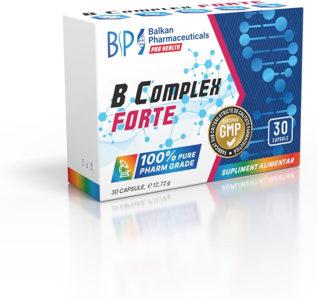 BP PRO HEALTH Vitamin B-Complex Forte - 8 B-Vitamins, 300% NRV each per capsule - 30 capsules