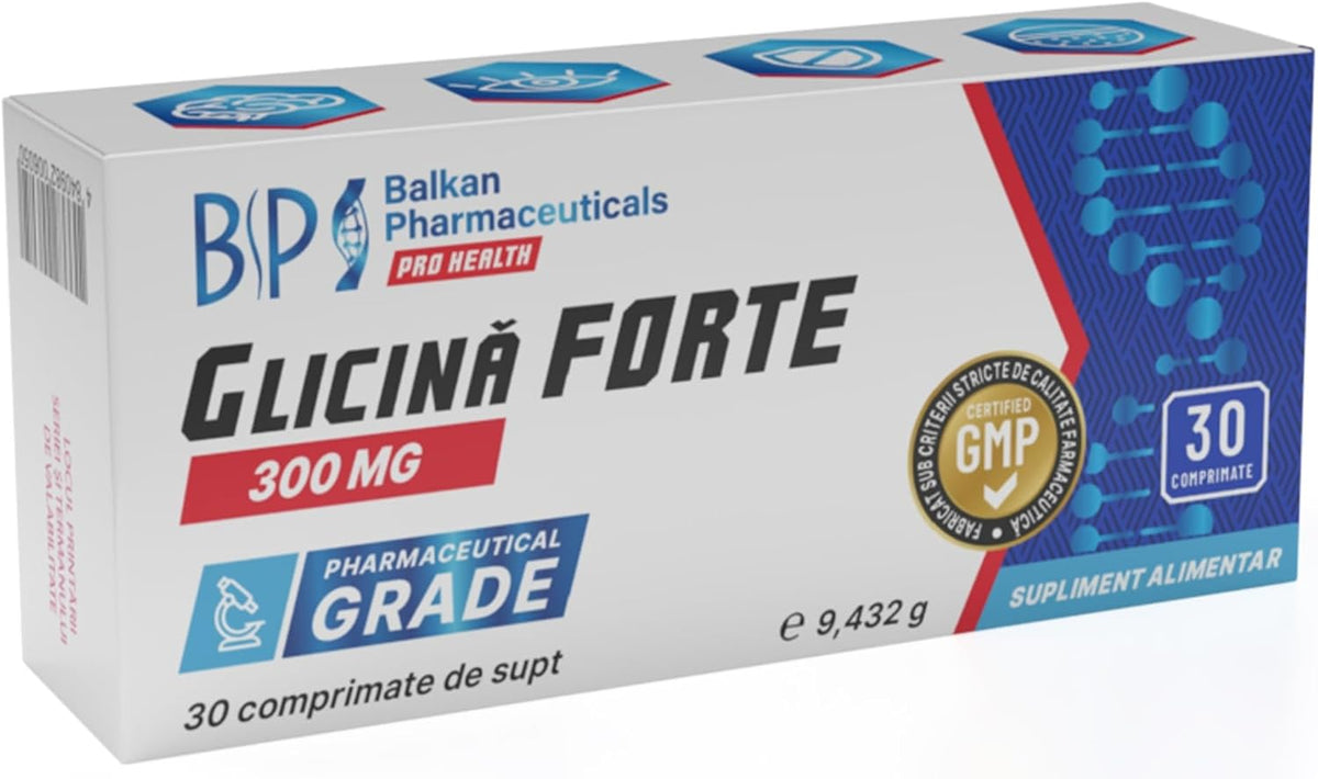 BP PRO HEALTH Glycine Forte 300 mg Sublingual Tablets - 30 Tablets