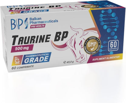 BP PRO HEALTH Taurine BP - 500 mg taurine per tablet - 60 tablets
