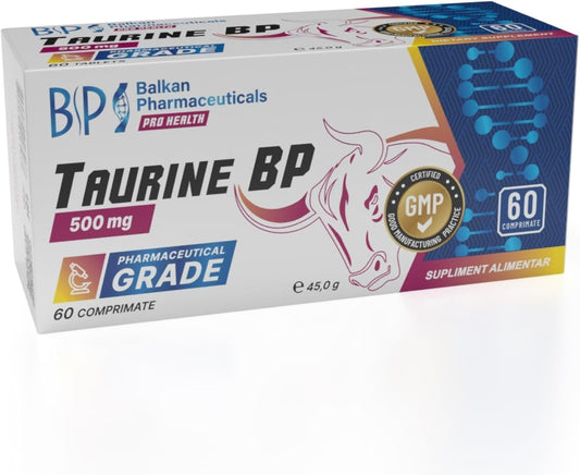 BP PRO HEALTH Taurine BP - Tablet başına 500 mg Taurin - 60 Tablet