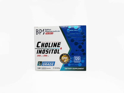 BP PRO HEALTH Choline & Inositol - 500 mg Choline + 500 mg Inositol per daily dose - 120 vegetable capsules