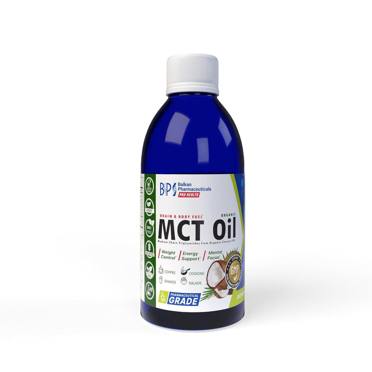 BP PRO HEALTH MCT Oil from Coconut Oil - 14 g MCT per serving - 500 ml