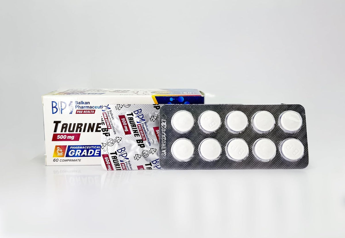 BP PRO HEALTH Taurine BP - 500 mg taurine per tablet - 60 tablets