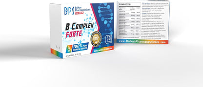 BP PRO HEALTH Vitamin B-Complex Forte - 8 B-Vitamins, 300% NRV each per capsule - 30 capsules