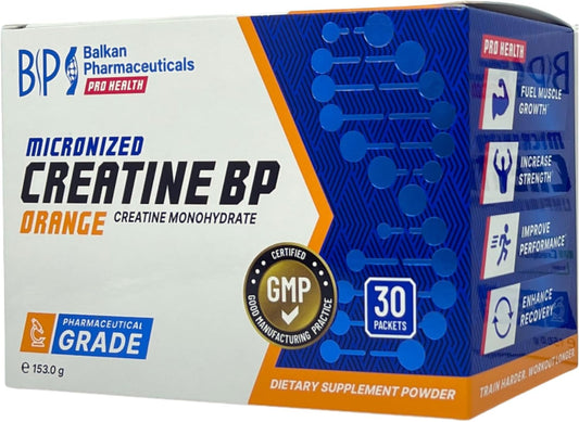 BP PRO HEALTH Mikronize Kreatin Portakal - Her pakette 5 g Kreatin Monohidrat - 30 Porsiyonluk Paket