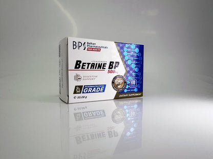 BP PRO HEALTH Betaine BP 500 mg + Fenugreek Extract - 60 Capsules