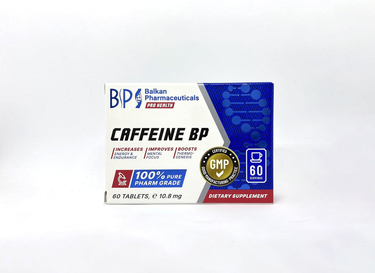 BP PRO HEALTH Kafein BP - Tablet başına 100 mg kafein - 60 tablet