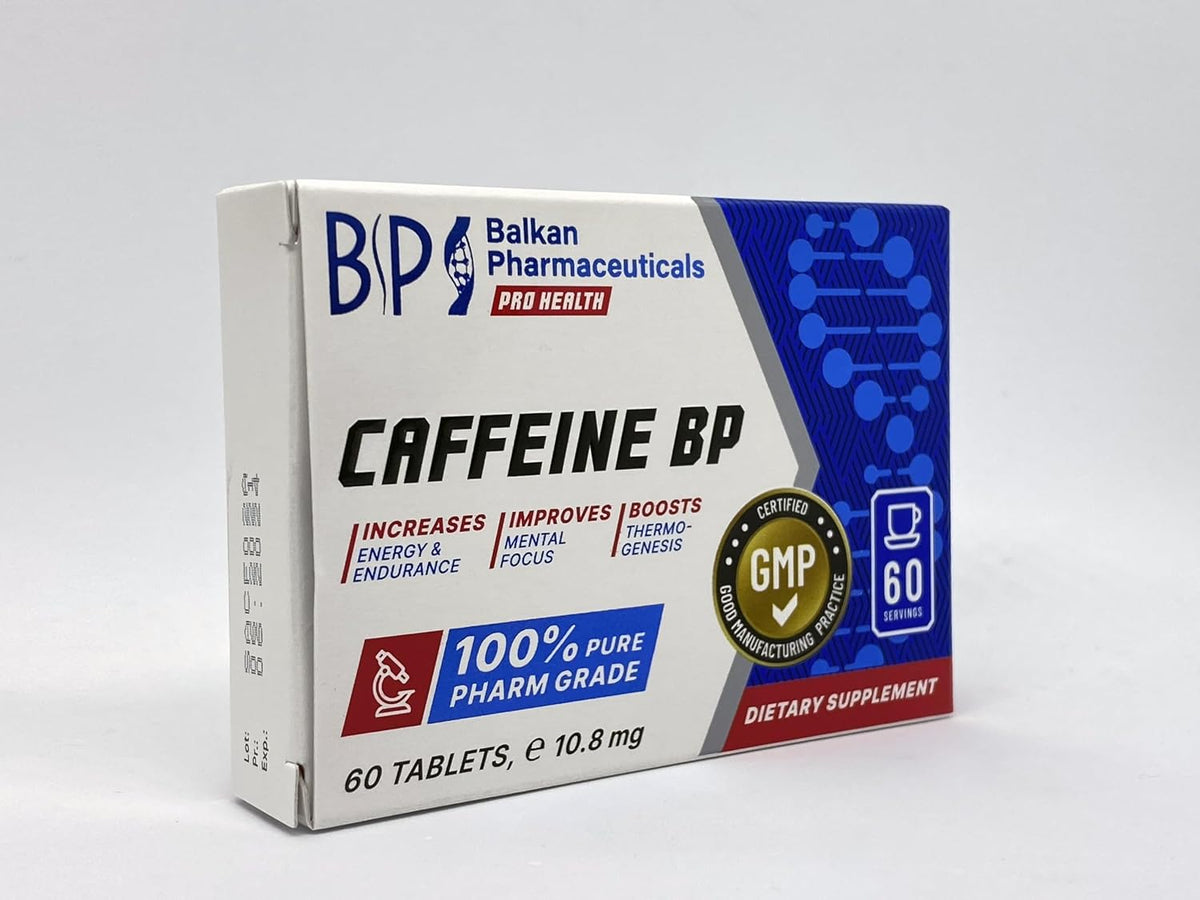 BP PRO HEALTH Kafein BP - Tablet başına 100 mg kafein - 60 tablet