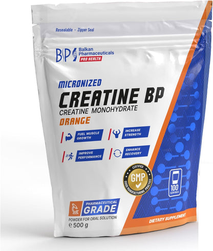 BP PRO HEALTH Micronized Creatine Orange - 100 servings of 5.1 g - 510 g powder
