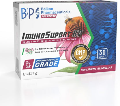 BP PRO HEALTH ImmunoSupport BP - Echinacea, Vitamin C, Zinc and Royal Jelly - 30 capsules