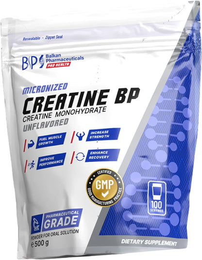 BP PRO HEALTH Micronized Creatine unflavored - 100 servings of 5 g - 500 g powder